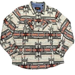 Rock N Roll Denim Men’s Large Aztec 100% Cotton Shacket/Shirt Jacket